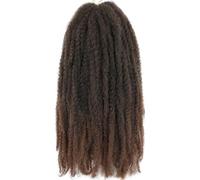 Capelli Marley Twist da 18 pollici, parrucca intrecciata afro for estensioni dei capelli sintetici finti all'uncinetto(1B-30 color)
