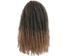 Capelli Marley Twist da 18 pollici, parrucca intrecciata afro for estensioni dei capelli sintetici finti all'uncinetto(1B-27 color)