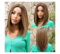 Capelli Naturali For L'attaccatura Dei For Le Donne Parrucca Sintetica Resistente Al Calore Con Parte Centrale Corta E Diritta For Uso Quotidiano Cosplay Facile Da Indossare(LC2022-1)