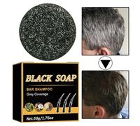 Capelli oscuramento shampoo bar - barra di shampo naturale 50g | Sapone di shapoo arricchito a base di erbe con consistenza ammorbidimento | Bar di sapone per barba ideale per nutrimento dei capelli