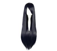 Capelli Parrucche per Donne 31" Luminoso Nero Parrucche con Parrucca Cuffia
