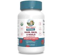 Capelli, pelle e unghie organici, fragola - 60 caramelle gommose