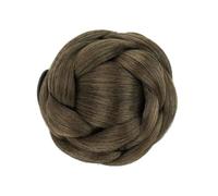 Capelli per capelli sintetici per capelli intrecciati intrecciati per ballettini per capelli conni per ciambella scrunchie claw pellino cugina per panoramica per la festa per matrimoni (nero)