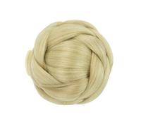 Capelli per capelli sintetici per capelli intrecciati intrecciati per ballettini per capelli conni per ciambella scrunchie claw pellino cugina per panoramica per la festa per matrimoni (nero)
