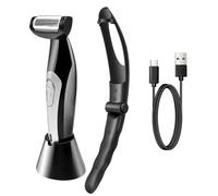 Capelli Per Il Corpo Uomo - Razor Posteriore Elettrico, Cura Dei Toracici, Uso A Secco Bagnato, Presa Lunga Per Portata Estrema | Spostare Le Spalle Del Collo Delle Gambe Scarse E Comodi Rapid
