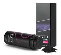 Capelli per infoltire i capelli, 25 g di polvere per capelli pieni in pochi secondi, uomini e donne, naturalmente invisibili, perdita di capelli e polvere chiara (nero)