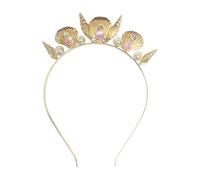Capelli Perle A Conchiglia Da 1 Pezzi, Accessori Per Capelli Creativi A Corona, Cintura Per La Testa Di Guscio Da Donna, Giochi Di Ruolo, Decorazione Per Acconciatura