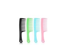 Capelli Pettine Grande Dente Largo Di Dritto For Ricci For Multicolore Robusto E Resistente Casa Viaggio Portatile(F4pc)