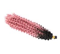 Capelli Ricci Ondulati Con Onda D'acqua, 14 Pollici, Trecce Afro Ricce All'uncinetto, Estensioni Dei Capelli Intrecciati Ombre
