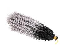 Capelli Ricci Ondulati Con Onda D'acqua, 14 Pollici, Trecce Afro Ricce All'uncinetto, Estensioni Dei Capelli Intrecciati Ombre