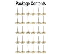 Capelli Ruota Spazzole Set 30pcs per Rotante Lucidatura 2.35mm Soft Bianco Capra