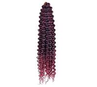 Capelli sciolti all'uncinetto a onde profonde, estensioni sintetiche dei capelli all'uncinetto intrecciati ricci da 22 pollici for le donne(TBUG,28inch)