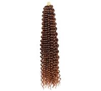 Capelli sciolti all'uncinetto a onde profonde, estensioni sintetiche dei capelli all'uncinetto intrecciati ricci da 22 pollici for le donne(T4 30,22inch)