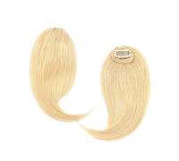 Capelli scoppi Clip di capelli umani al 100% su frangia con parte centrale su uno/due lati Frangia Capelli Remy in estensione Frangia francese invisibile 2 pezzi Extensions per i capelli(I)