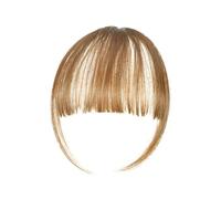 Capelli scoppi Clip for frangia Estensioni Frangetta con clip nera marrone scuro su frangia con bella frangia piatta naturale e ordinata con aste for donna One Extensions per i capelli(Gold)