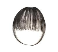 Capelli scoppi Clip for frangia Estensioni Frangetta con clip nera marrone scuro su frangia con bella frangia piatta naturale e ordinata con aste for donna One Extensions per i capelli(P)