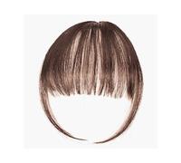 Capelli scoppi Clip for frangia Estensioni Frangetta con clip nera marrone scuro su frangia con bella frangia piatta naturale e ordinata con aste for donna One Extensions per i capelli(Dark Brown)