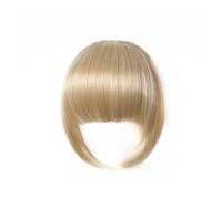 Capelli scoppi Clip for frangia sintetica for capelli frangia in frangia Frangia finta for capelli castani smussati Estensione dei capelli Posticci resistenti al calore for le donne Extensions per i c