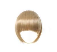 Capelli scoppi Clip for frangia sintetica for capelli frangia in frangia Frangia finta for capelli castani smussati Estensione dei capelli Posticci resistenti al calore for le donne Extensions per i c