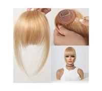 Capelli scoppi Clip in Bangs Capelli umani Remy Frangia di estensione Wispy Bang con tempie Biondo Glonde Parrucchino for donne Clip on Air Bang 4,5 pollici Extensions per i capelli(HLH1004-4)
