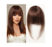Capelli scoppi Clip in Bangs Capelli umani Remy Frangia di estensione Wispy Bang con tempie Biondo Glonde Parrucchino for donne Clip on Air Bang 4,5 pollici Extensions per i capelli(HLH1004-2)
