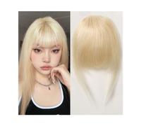 Capelli scoppi Clip in Bangs Capelli umani Remy Frangia di estensione Wispy Bang con tempie Biondo Glonde Parrucchino for donne Clip on Air Bang 4,5 pollici Extensions per i capelli(HLH1004-5)