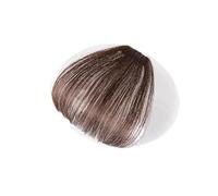 Capelli scoppi Clip in estensioni dei capelli umani Remy al 100% Air Bang Hair 1 pezzo dritto naturale Extensions per i capelli(Bruin)