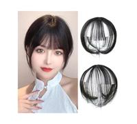 Capelli scoppi Clip in frangia d'aria 3D Frangia for capelli dall'aspetto naturale for donne e ragazze Parrucca con clip in due pezzi sulle estensioni dei capelli con frangia Extensions per i capelli(