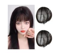 Capelli scoppi Clip in frangia d'aria 3D Frangia for capelli dall'aspetto naturale for donne e ragazze Parrucca con clip in due pezzi sulle estensioni dei capelli con frangia Extensions per i capelli(