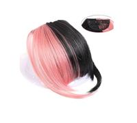 Capelli scoppi Cucitura frangia d'aria frangia finta sintetica pezzo di capelli clip nell'estensione dei capelli frange finte frangia frangia d'aria naturale da donna clip su bang Extensions per i cap