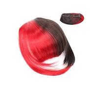 Capelli scoppi Cucitura frangia d'aria frangia finta sintetica pezzo di capelli clip nell'estensione dei capelli frange finte frangia frangia d'aria naturale da donna clip su bang Extensions per i cap