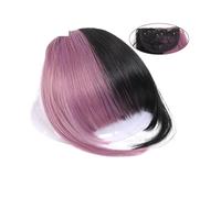Capelli scoppi Cucitura frangia d'aria frangia finta sintetica pezzo di capelli clip nell'estensione dei capelli frange finte frangia frangia d'aria naturale da donna clip su bang Extensions per i cap