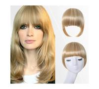 Capelli scoppi Frangia con clip Frangia spessa marrone cenere Frangia con aste Posticci for donna Frangia nelle estensioni dei capelli for l'uso quotidiano Extensions per i capelli(NLH1007-7)