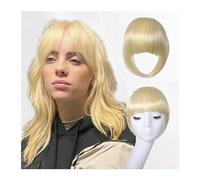 Capelli scoppi Frangia con clip Frangia spessa marrone cenere Frangia con aste Posticci for donna Frangia nelle estensioni dei capelli for l'uso quotidiano Extensions per i capelli(NLH1007-10)