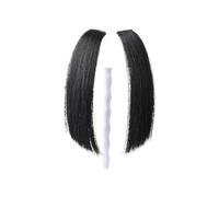 Capelli scoppi Frangia con clip sintetica. Taglio principessa. Frangia piatta su due lati. Estensione con clip. Frangia for capelli naturali. Parrucchino for donna Extensions per i capelli(2)