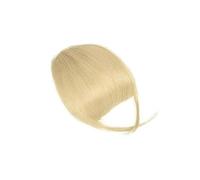 Capelli scoppi Frangia di capelli umani veri Clip for capelli con frangetta naturale Frangia con tempie Parrucchino for donna Clip on Air Bang 4,5 pollici Extensions per i capelli(Platinum)