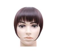 Capelli scoppi Frangia for capelli Bang Nero Marrone Ramato Rosso Clip su frangia for capelli sintetici Clip in frangia for donna Extensions per i capelli(B3 4)