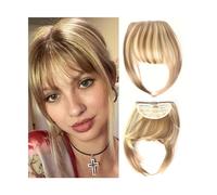 Capelli scoppi Frangia frangia sintetica for capelli Clip nelle estensioni dei capelli Frangia smussata naturale for capelli finti for le donne Accessori for capelli for uso quotidiano Extensions per