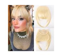 Capelli scoppi Frangia frangia sintetica for capelli Clip nelle estensioni dei capelli Frangia smussata naturale for capelli finti for le donne Accessori for capelli for uso quotidiano Extensions per