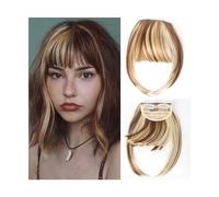 Capelli scoppi Frangia frangia sintetica for capelli Clip nelle estensioni dei capelli Frangia smussata naturale for capelli finti for le donne Accessori for capelli for uso quotidiano Extensions per