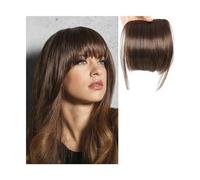Capelli scoppi Frangia sintetica finta for capelli smussati 2 clip nell'estensione dei capelli Frangia finta frontale ordinata Falso parrucchino for donna Clip in frangia Extensions per i capelli(C)