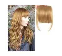 Capelli scoppi Frangia sintetica finta for capelli smussati 2 clip nell'estensione dei capelli Frangia finta frontale ordinata Falso parrucchino for donna Clip in frangia Extensions per i capelli(A)