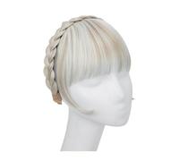 Capelli scoppi Frangia smussata con fascia for capelli sintetica, estensione for capelli finti, con lati lunghi for donna, naturale, falso, nero, marrone, biondo biondo Extensions per i capelli(Cold B