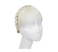 Capelli scoppi Frangia smussata con fascia for capelli sintetica, estensione for capelli finti, con lati lunghi for donna, naturale, falso, nero, marrone, biondo biondo Extensions per i capelli(60)