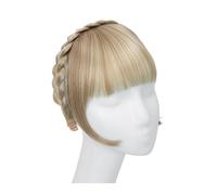 Capelli scoppi Frangia smussata con fascia for capelli sintetica, estensione for capelli finti, con lati lunghi for donna, naturale, falso, nero, marrone, biondo biondo Extensions per i capelli(16H613