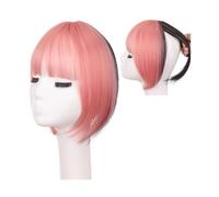 Capelli scoppi Parrucca 3D French Bangs con fronte naturale e senza cuciture, dettagli rosa invisibili, toppa for capelli, Air Bangs Extensions per i capelli(1B/30HL)
