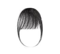 Capelli scoppi Parrucca Air Bangs da 3 g Parrucca umana naturale nera marrone sottile invisibile clip for parrucchino finto con frangia Estensione dei capelli umani for le donne Extensions per i capel