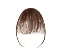 Capelli scoppi Parrucca Air Bangs da 3 g Parrucca umana naturale nera marrone sottile invisibile clip for parrucchino finto con frangia Estensione dei capelli umani for le donne Extensions per i capel