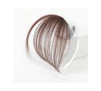 Capelli scoppi Parrucca con frangia obliqua Parrucca con frangia parziale sulla fronte naturale Frangia finta invisibile senza cuciture femminile Extensions per i capelli(4/30HL)