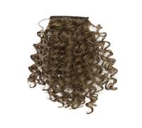 Capelli scoppi Parrucca con frangia riccia for donne nere Frangia corta afro crespa con clip in frangia for uso quotidiano Extensions per i capelli(197-106)